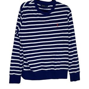 Polo by Ralph Lauren Vintage Long Sleeve Striped Pullover Cotton Top Size Large